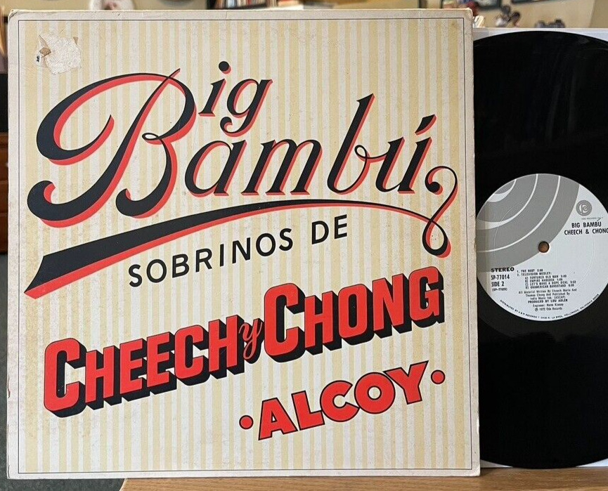 Cheech & Chong Big Bambu with Rolling Paper VG+ Vinyl LP Ode SP-77014