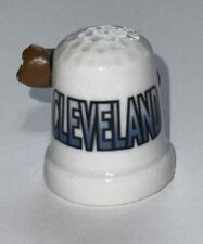 Cleveland Guitar  Vintage Ceramic Porcelain Thimble ￼ picture