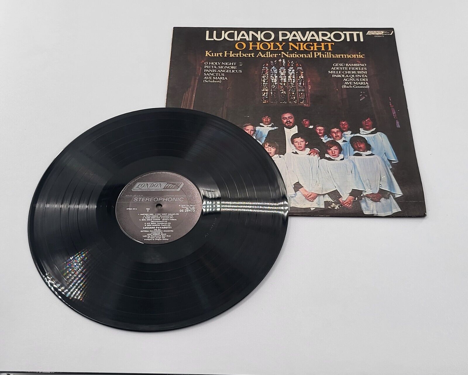 Luciano Pavarotti O Holy Night 1976 Vinyl Record Album LP Kurt Adler