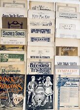 Early 1900s - 1950s Vintage Sheet Music | Ephemera Various Condition [Lot Of 27] picture