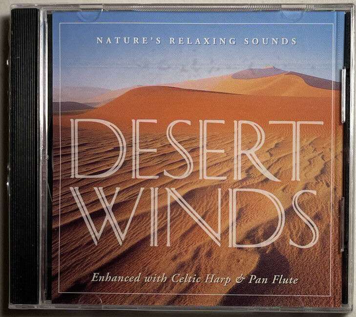 DESERT WINDS (CD, 1994, Regency Audio) Nature Sounds: Celtic Harp/Pan Flute NEW