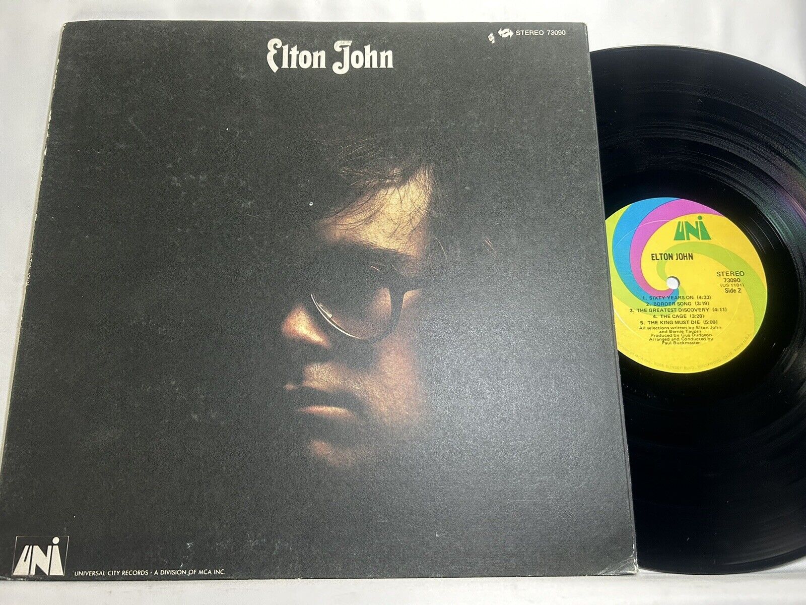 Elton John 73090 Vintage Press Gatefold No Barcode Your Song Border Song Tested