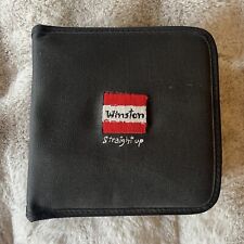 Vintage Winston Cigarette Embroidered Travel CD Holder Case with Inserts picture