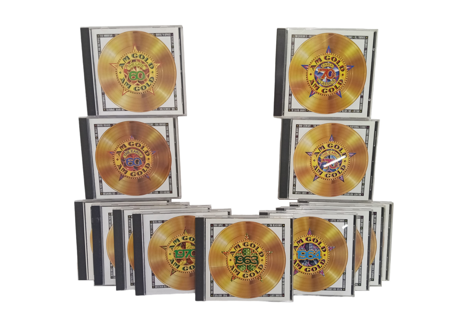13 Piece Set of AM Gold Radio Hits CD Set 1960\'s 1970\'s