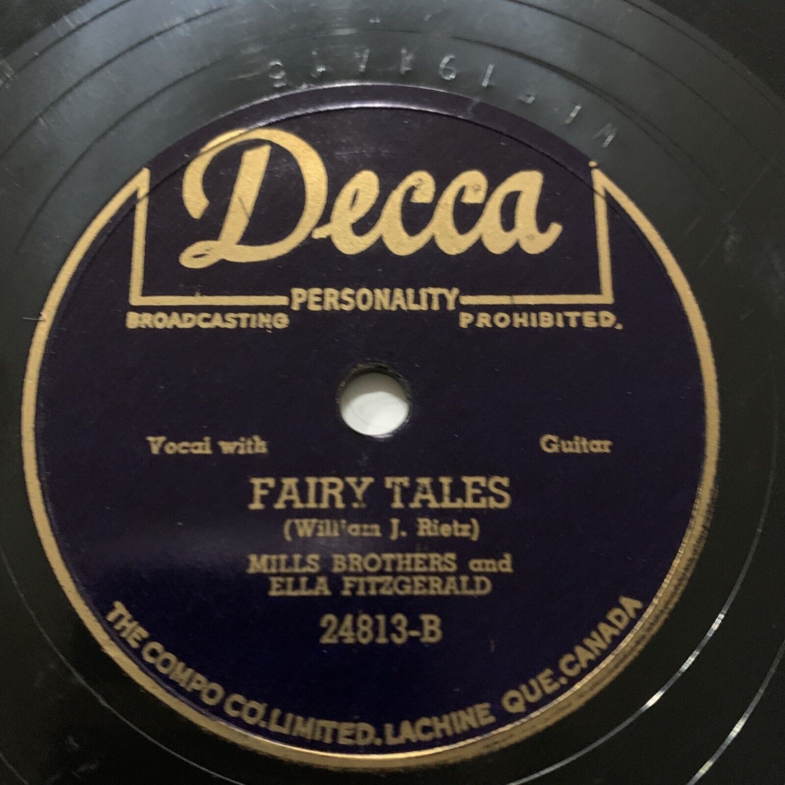 Fairy Tales I gotta have my baby back Ella Fitzgerald & Mills Brothers 24813 78