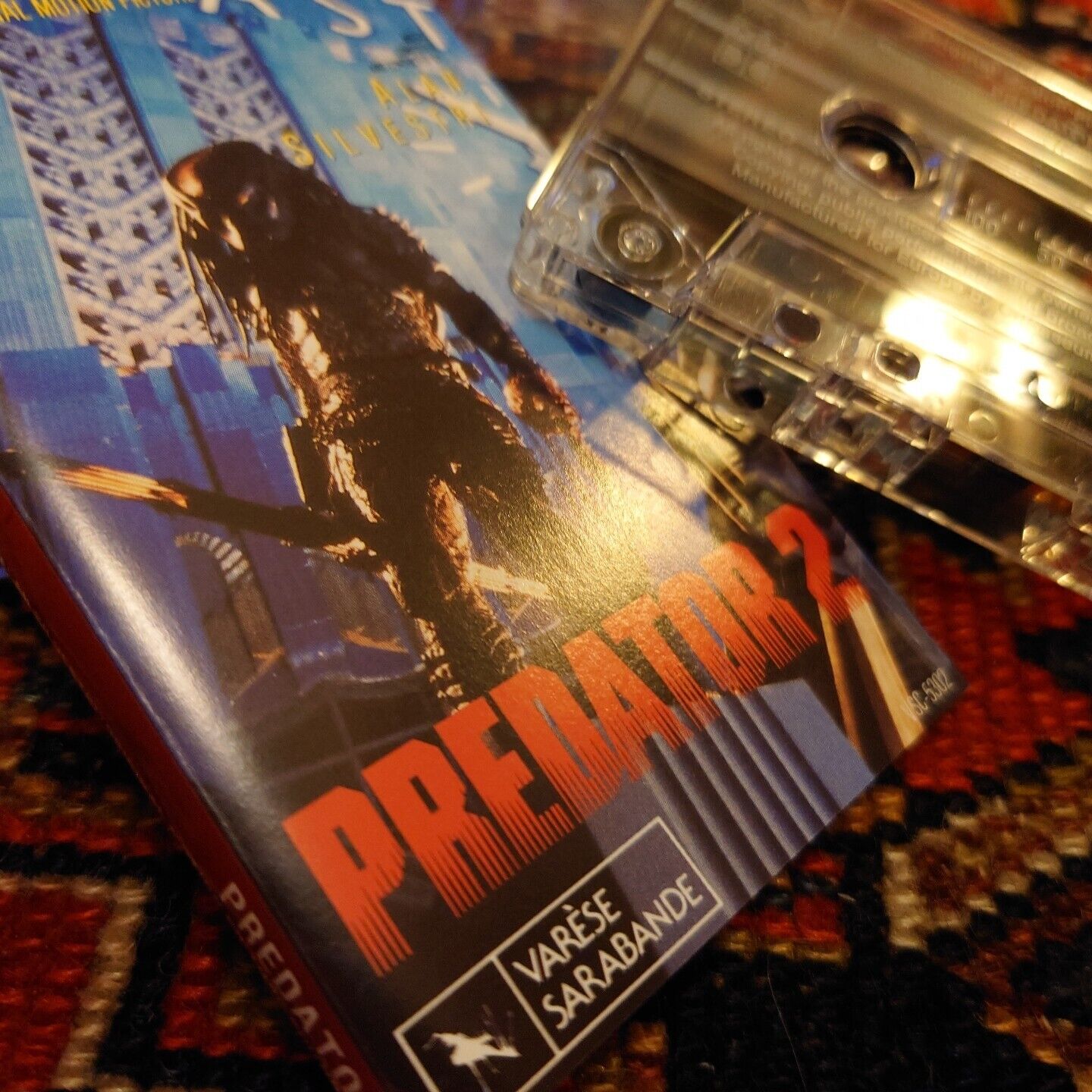 Tested NM Vintage 1990 Predator 2 Soundtrack Cassette By Alan Silvestri 