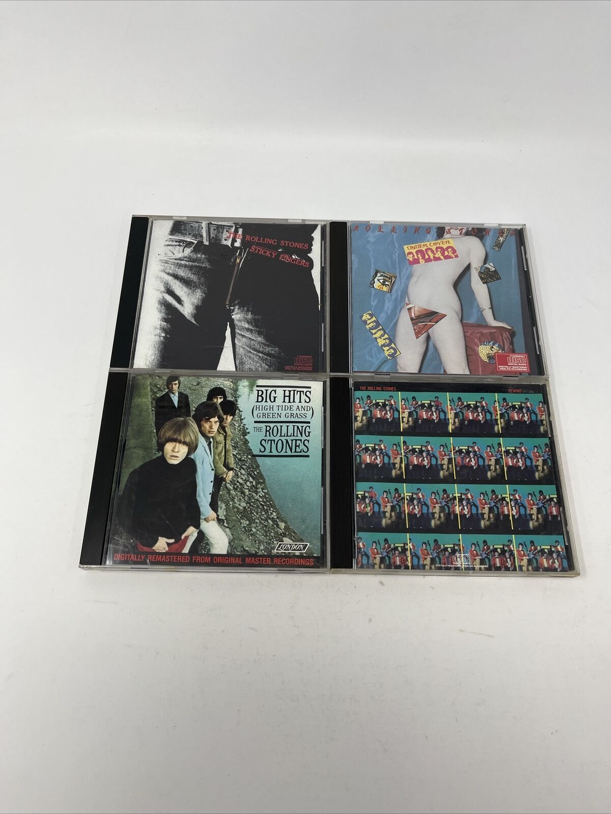 The Rolling Stones 4 CD Lot - Sticky Fingers Undercover High Tide Rewind Hits