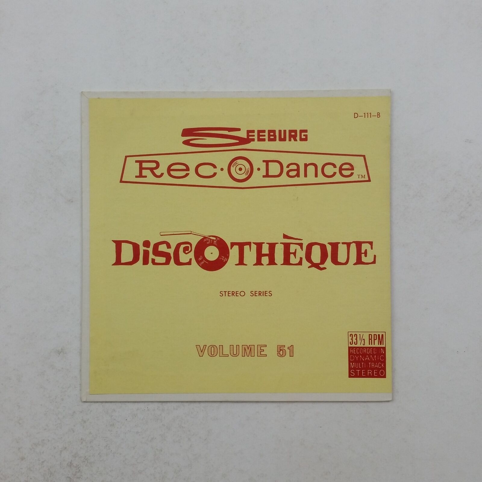 SEEBURG REC O DANCE Vol 51 D111 7