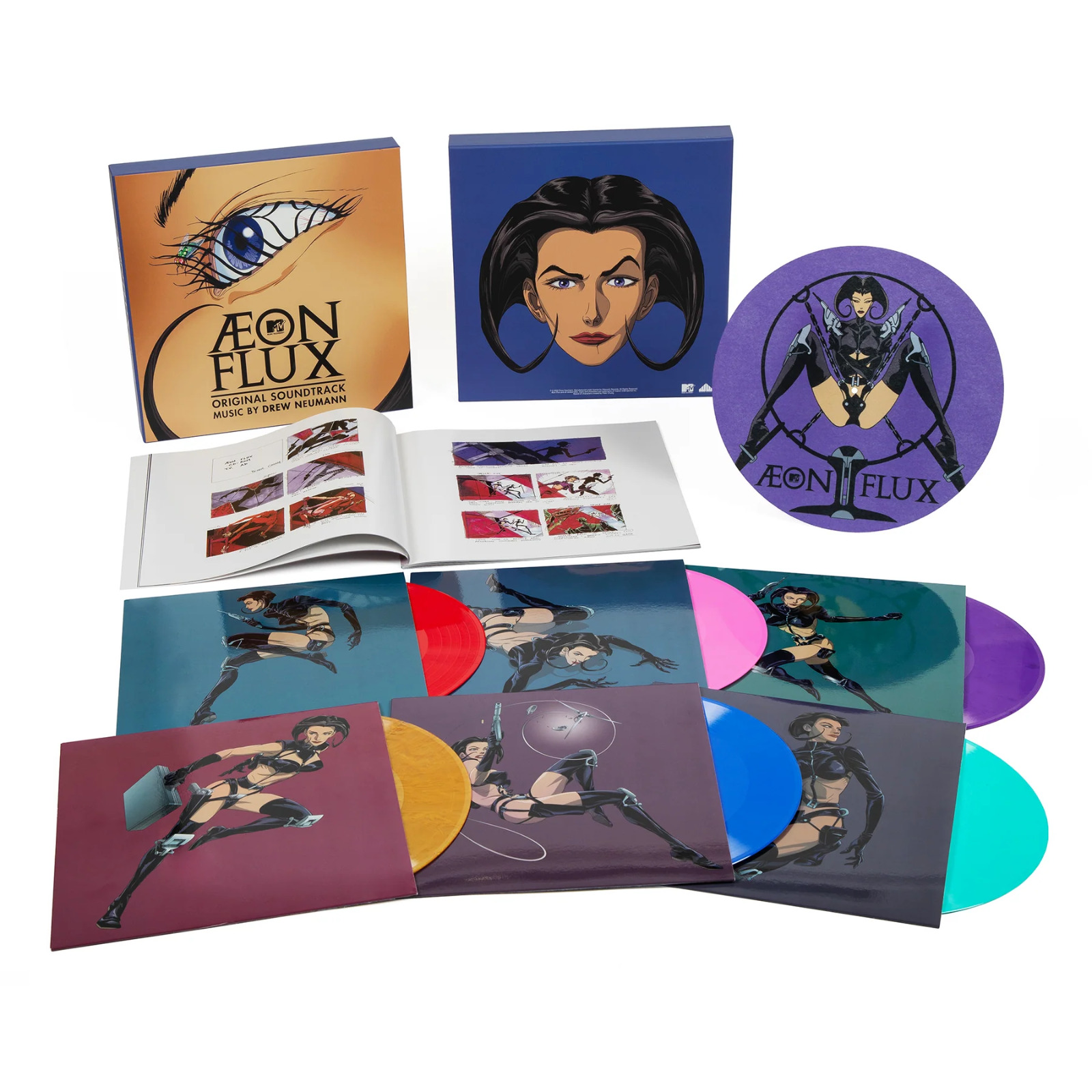 MTV AEON FLUX Original Series Vinyl Record Box Set 6LP Color Variant