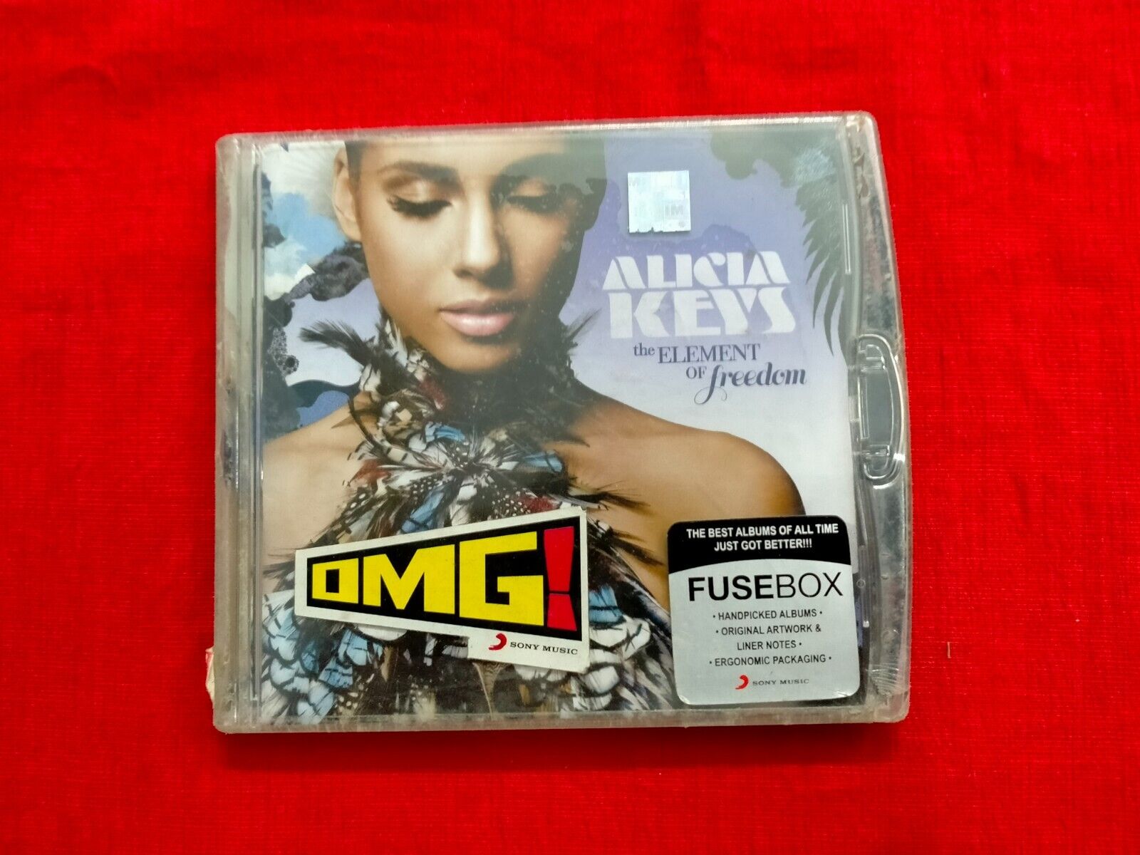 ALICIA KEYS THE ELEMENT OF FREEDOM CD 2009 sticker RARE INDIA INDIAN sealed