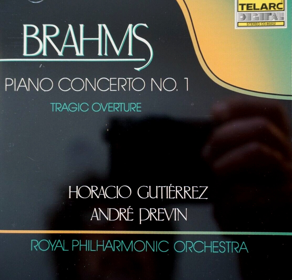 Brahms - Piano Concerto No 1, Tragic Overture, Previn, Gutierrez - CD, Like New
