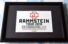 RAMMSTEIN band framed A4 2010 made in germany TOUR ALBUM original promo poster picture