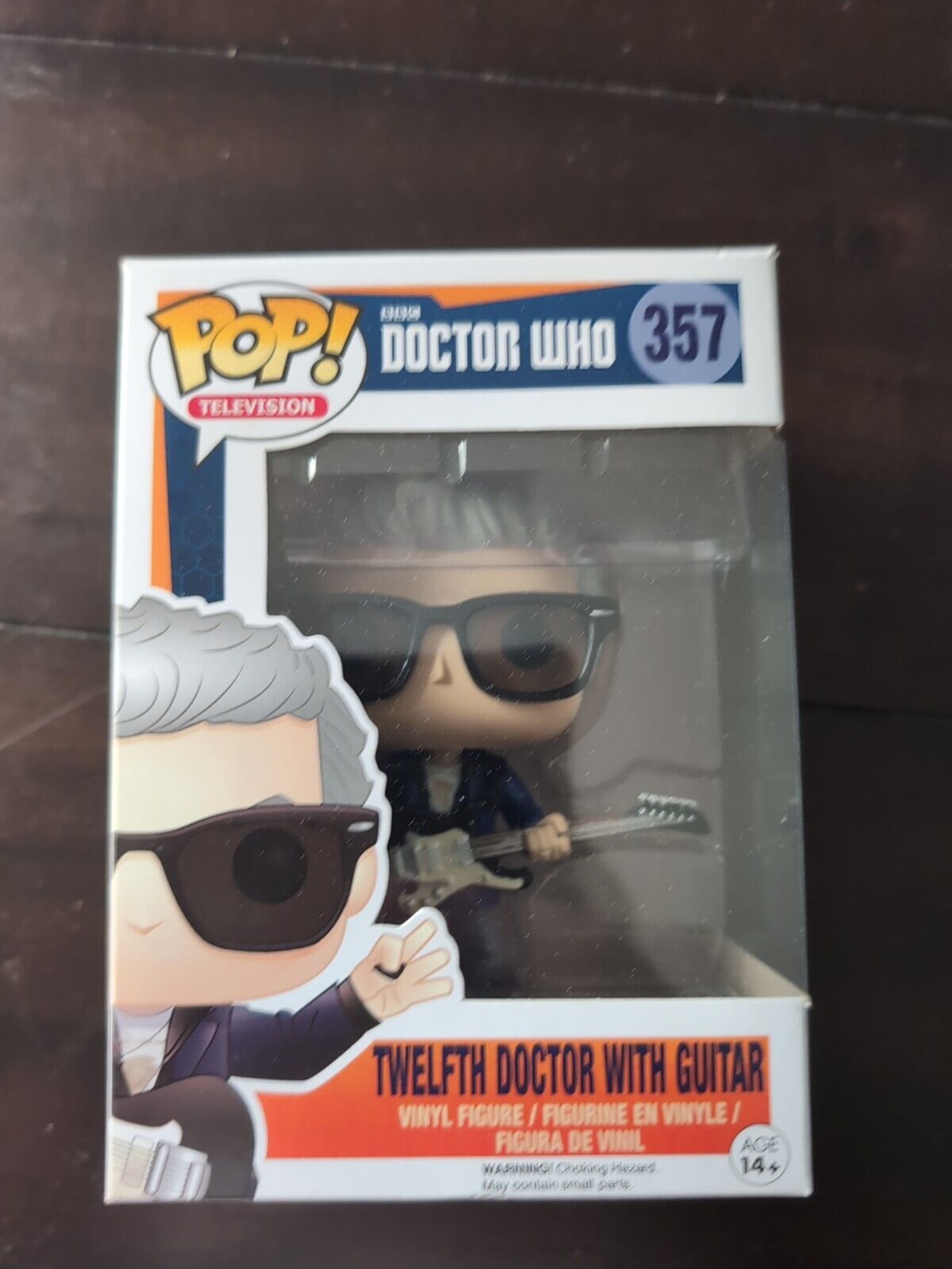 Pop Television Doctor Who Twelfth Doctor With Guitar #357 Vinyl Figure Funko
