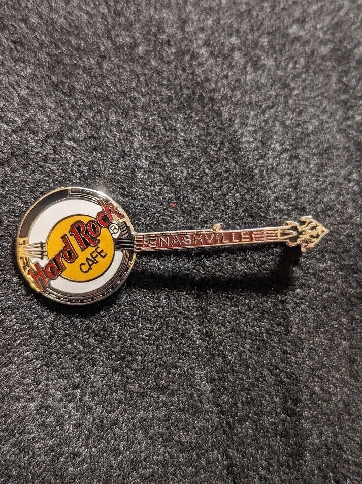Hard Rock Cafe Pin HRC NASHVILLE Banjo Guitar