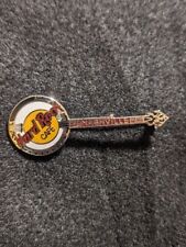 Hard Rock Cafe Pin HRC NASHVILLE Banjo Guitar picture