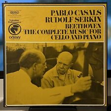 BEETHOVEN MUSIC FOR CELLO & PIANO - CASALS/SERKIN - 3xLP 12” Vinyl Box Set NM/EX picture