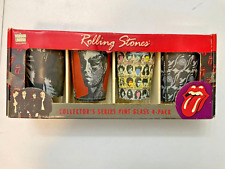 2005 Rolling Stones Drink Glasses 4PK Set VooDoo Lounge Barware Collection 16 Oz picture
