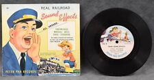 Real Railroad Sound Effects Train Sound Effects 45 RPM Vinyl Peter Pan 2263 picture