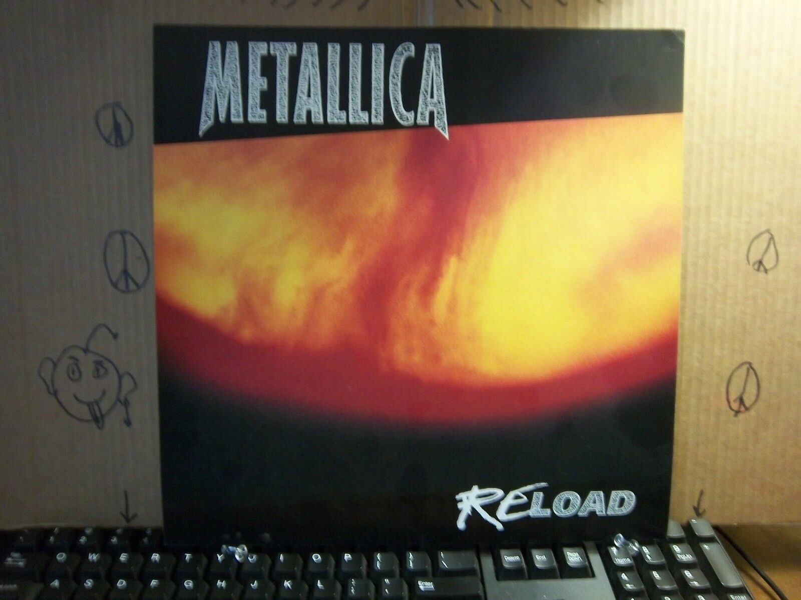 Orig Vintage Iron Metallica Reload 1997 12x12 Promo Flat/poster Not a record
