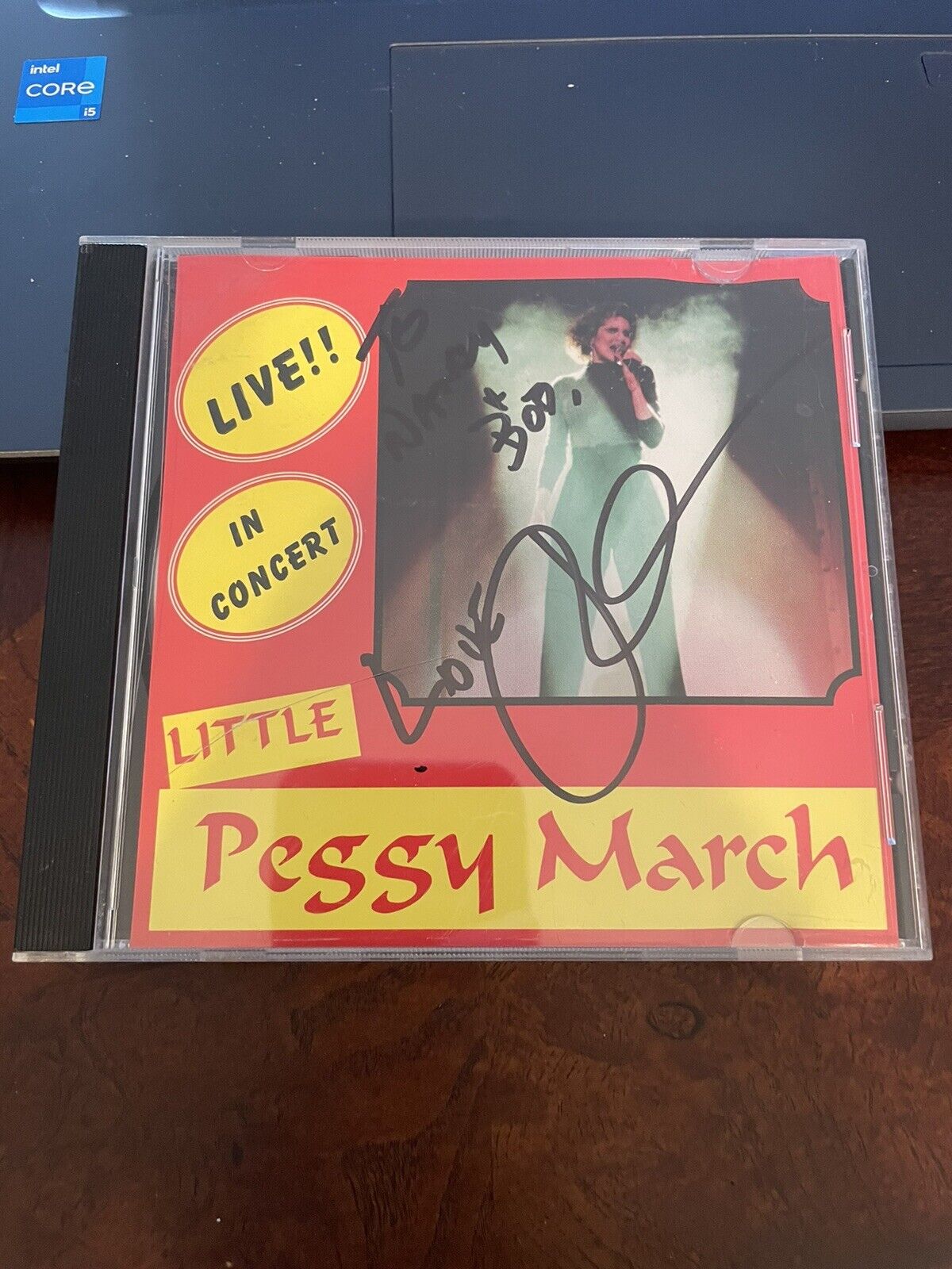 Little Peggy March AUTOGRAPHED CD  Live in Concert- I Will Follow Him