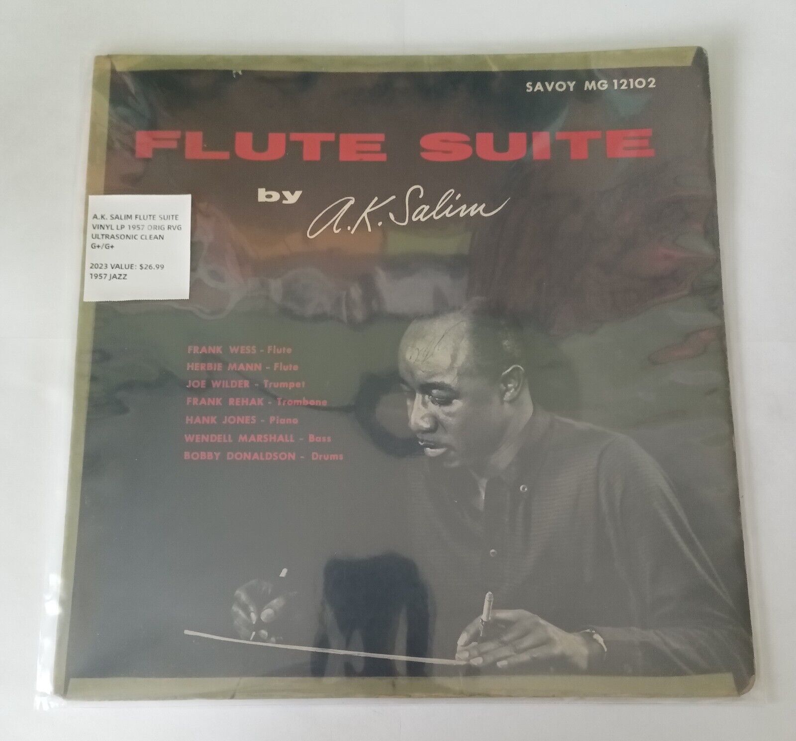 A.K. Salim Flute Suite Vinyl Lp 1957 Original RVG Ultrasonic Clean G+/G+