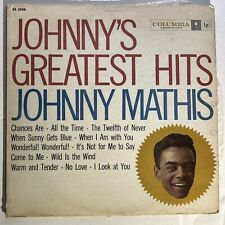 Johnny Mathis: Johnny's Greatest Hits 1958 Columbia Records MONO Lp CL 1133 picture