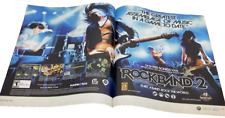 Rock Band 2 Music Game Xbox 360 2008 Vintage Video Game Print Ad/Poster Rock Art picture