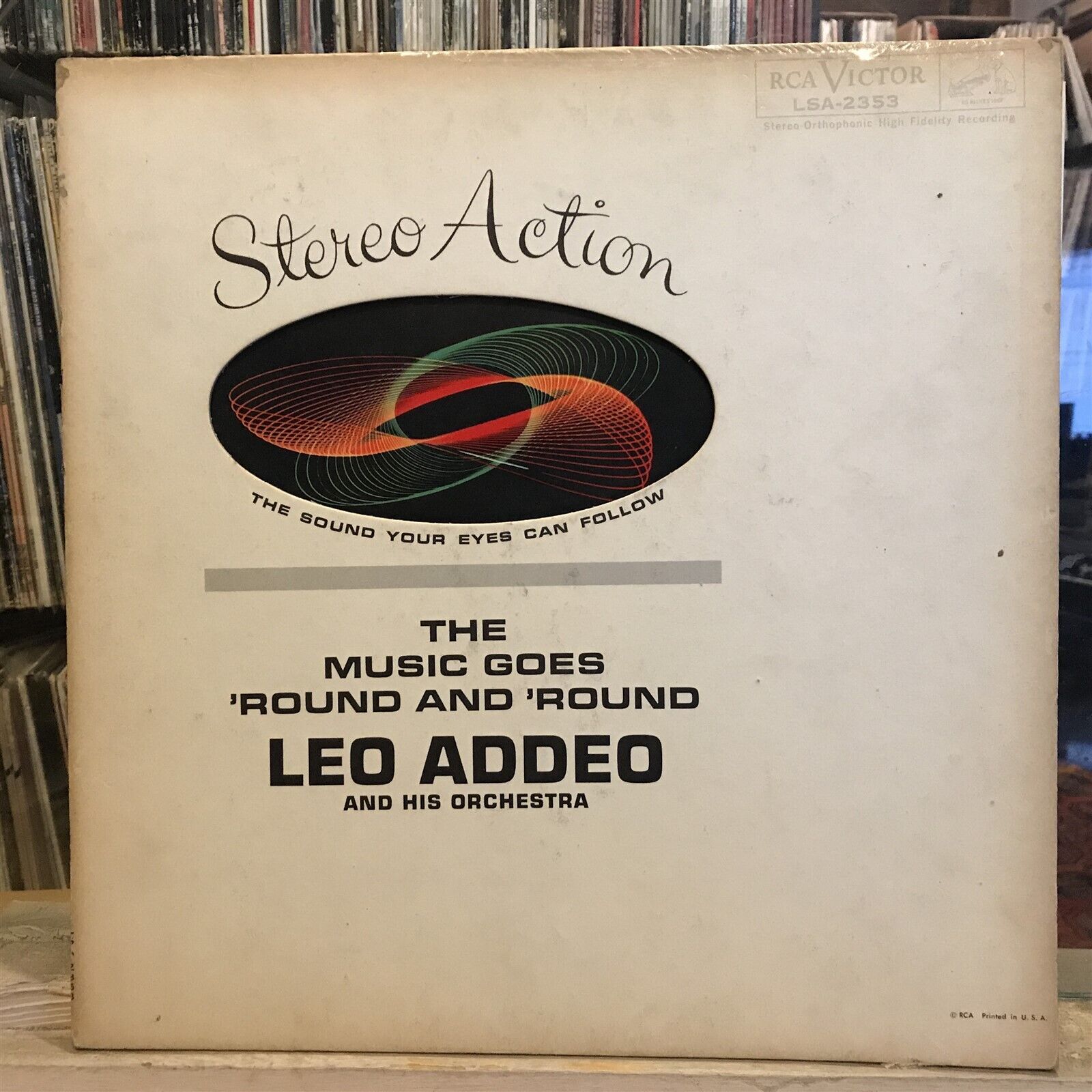 [JAZZ]~EXC LP~LEO ADDEO And His ORCHESTRA~The Music Goes Round And Round~[1961~R