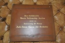 Vintage 1942 Set 10 Vinyl LP University Texas UT Karl Hoblitzelle Music Series picture