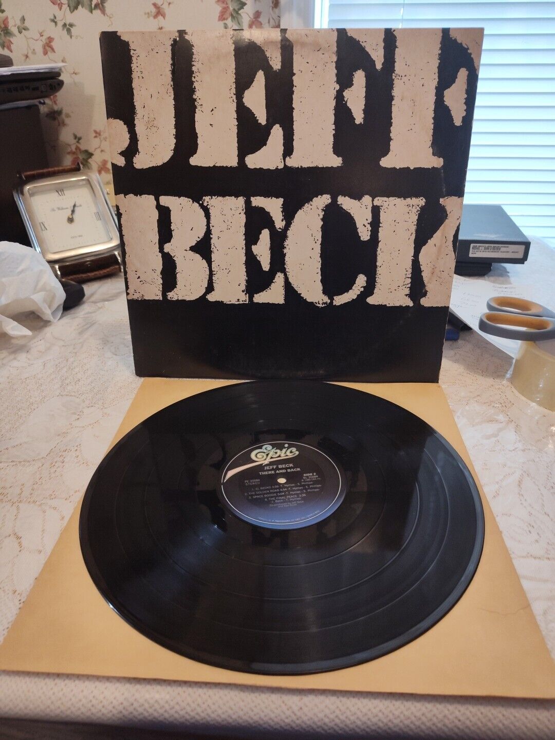 Jeff Beck - There And Back Lp GE35684 Vinyl  1980 US Epic Records  
