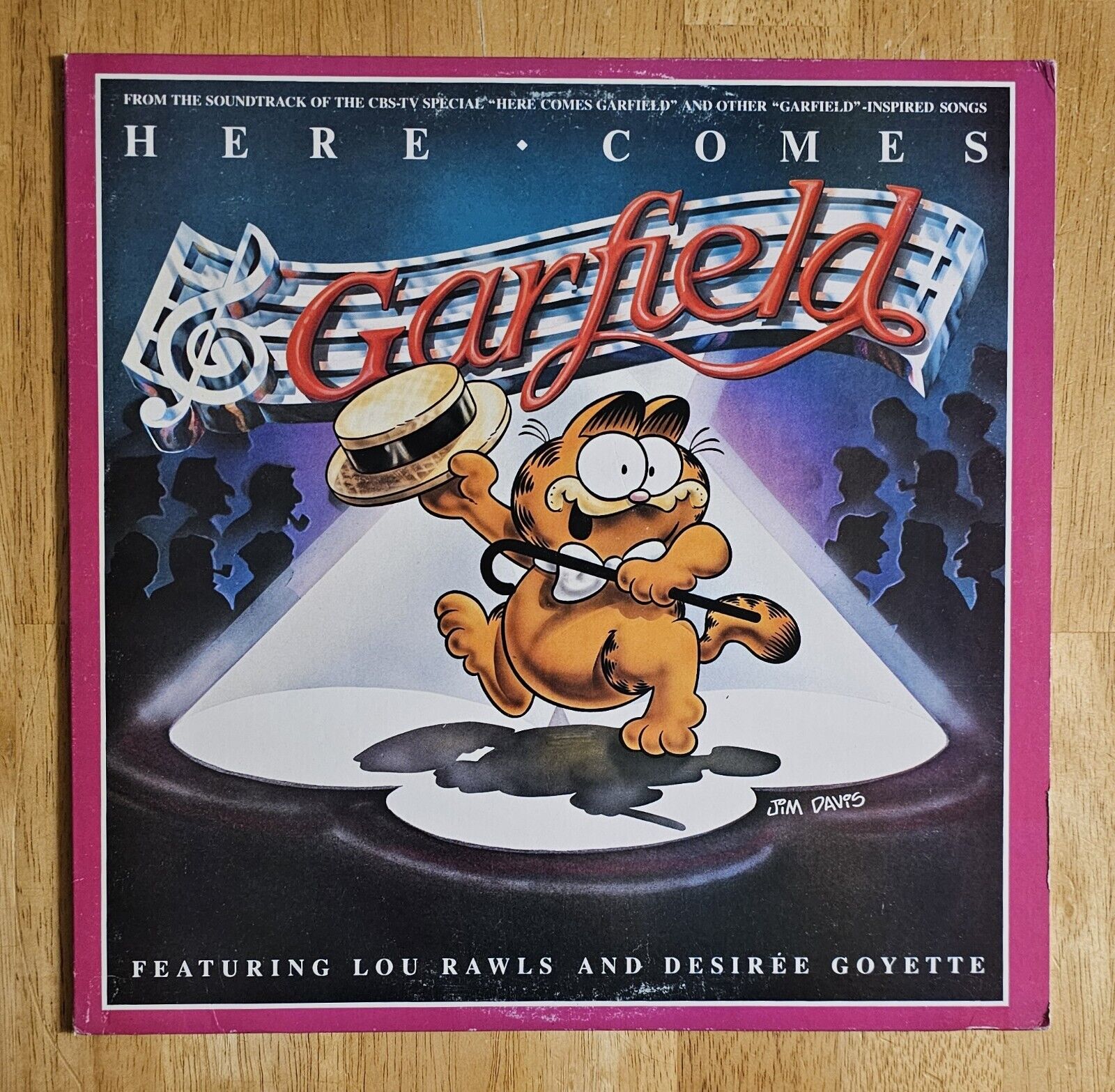 Here Comes Garfield  PROMO Vinyl LP Record VG+  Vintage 1980\'s  VERY RARE