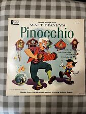 1963 Walt Disney Productions Pinocchio Original Soundtrack Vinyl LP DQ 1202 picture