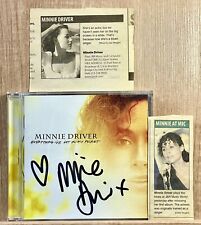 Minnie Driver-Everything Ive Got in My Pocket-CD-Signed-VG-with newspaper blurbs picture