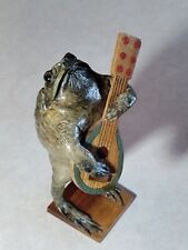 Vintage Taxidermy Full Body Frog Playing Guitar 8