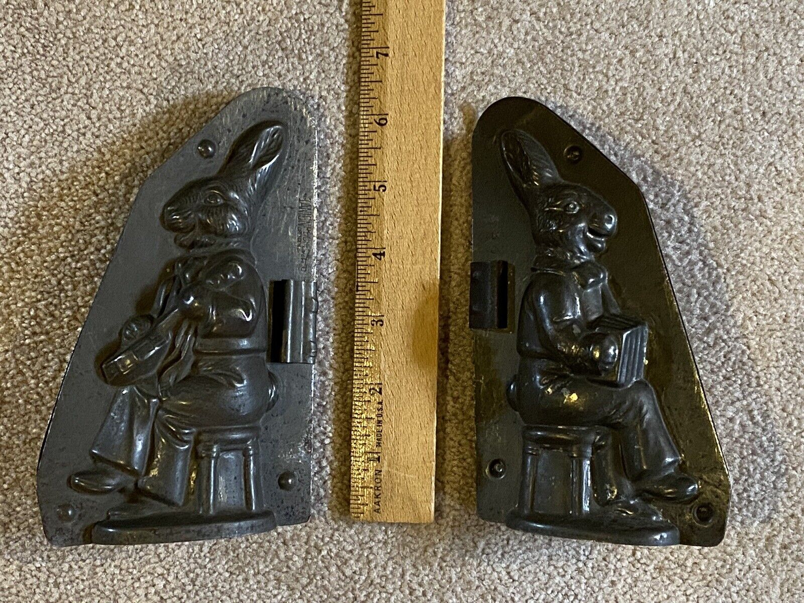 Antique Chocolate Molds Anton Reiche Bunny Rabbit Jazz Band And Halloween Witch