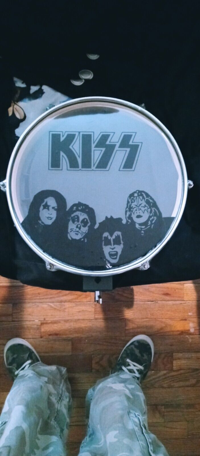 Kiss 12-in Drum Head Custom First Album