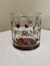 Grand Ole Opry Glass Coffee Mug Nashville Opry House Cup Guitar Sketch on Bottom picture