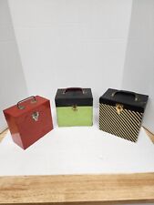 Vintage 45 Record Travel Cases Lot of 3: GOOD B2 picture