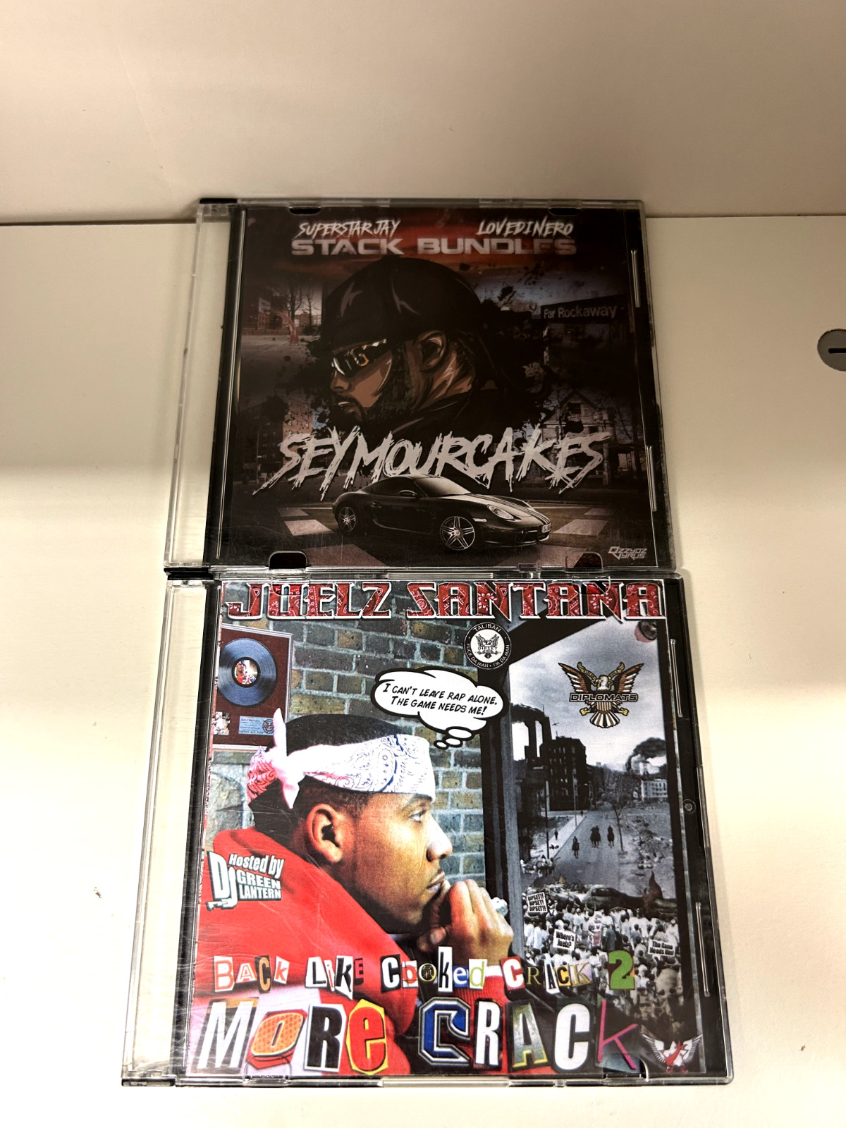 2x Rare Dipset Juelz Santana Stack Bundles NYC Promo Mixtape Mix CD Lot