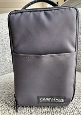Vintage Case Logic 15 CD Carrying Soft Case Gray w Handle & Front Pocket picture