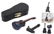 Miniature Guitar Model, Wooden Musical Instrument with Stand and Case, #01 picture