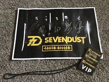 SEVENDUST VIP AUTOGRAPH POSTER WITH VIP PASS picture
