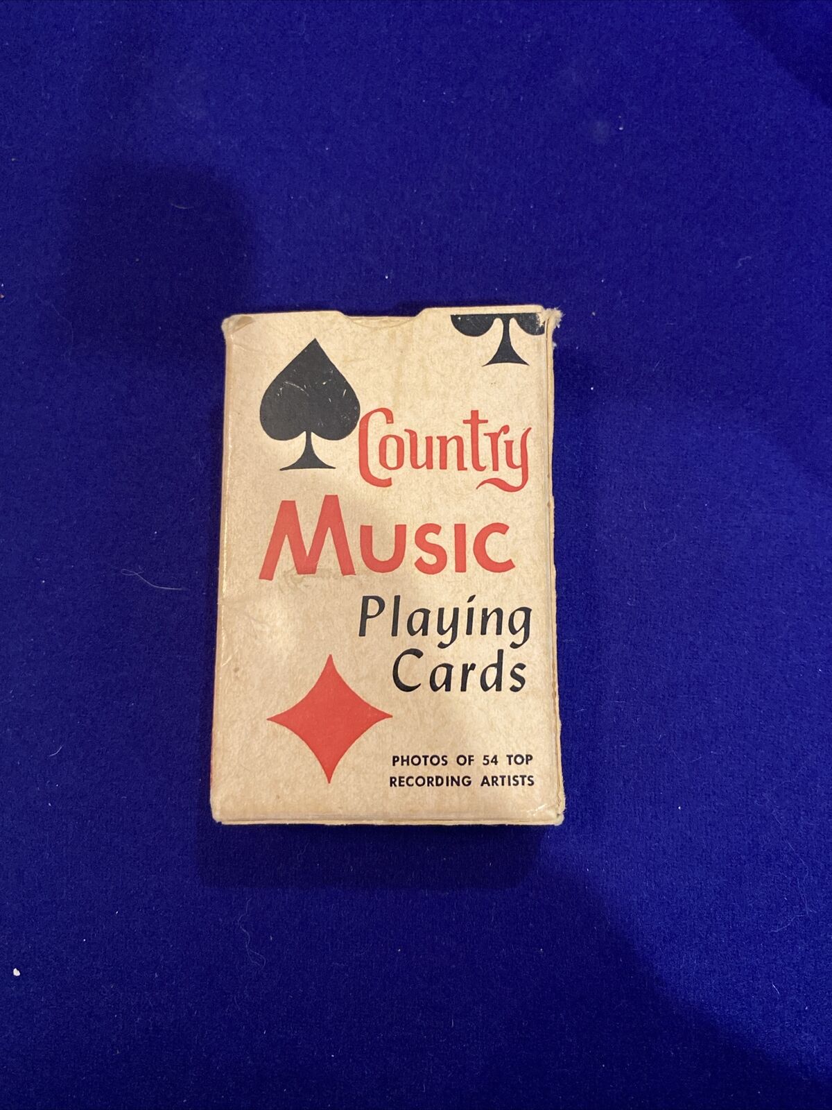 vintage country music playing cards