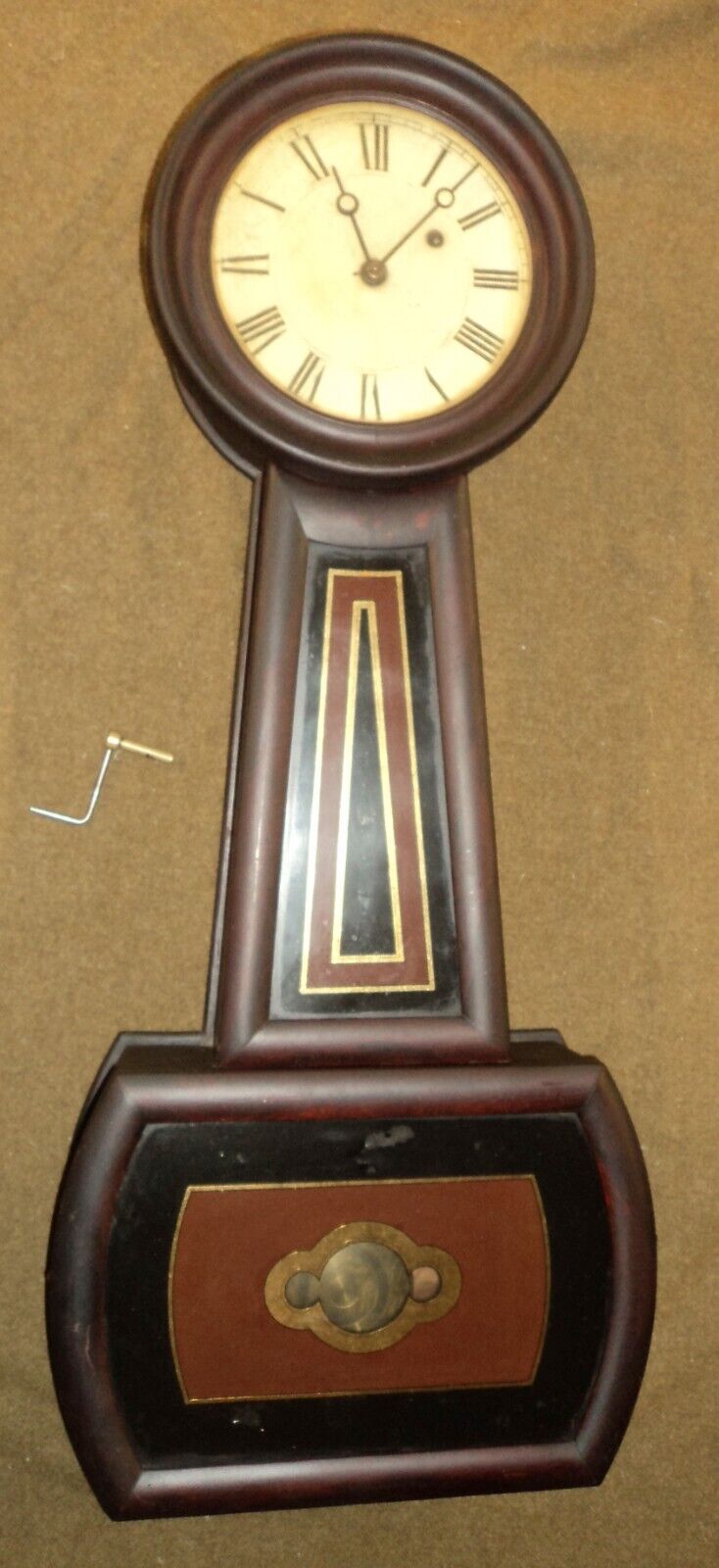 E Howard Number 5 Weight Driven Banjo Clock