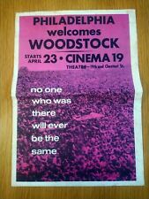 Original Woodstock music festival 1969 program picture