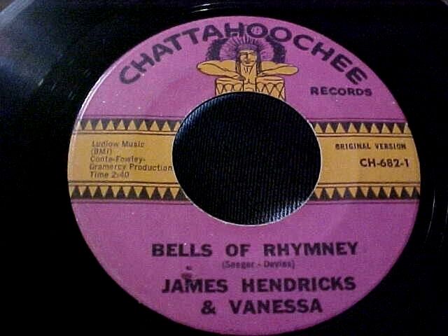James Hendricks & Vanessa - GREAT AUDIO & VG++ VINYL - Bells Of Rhymney