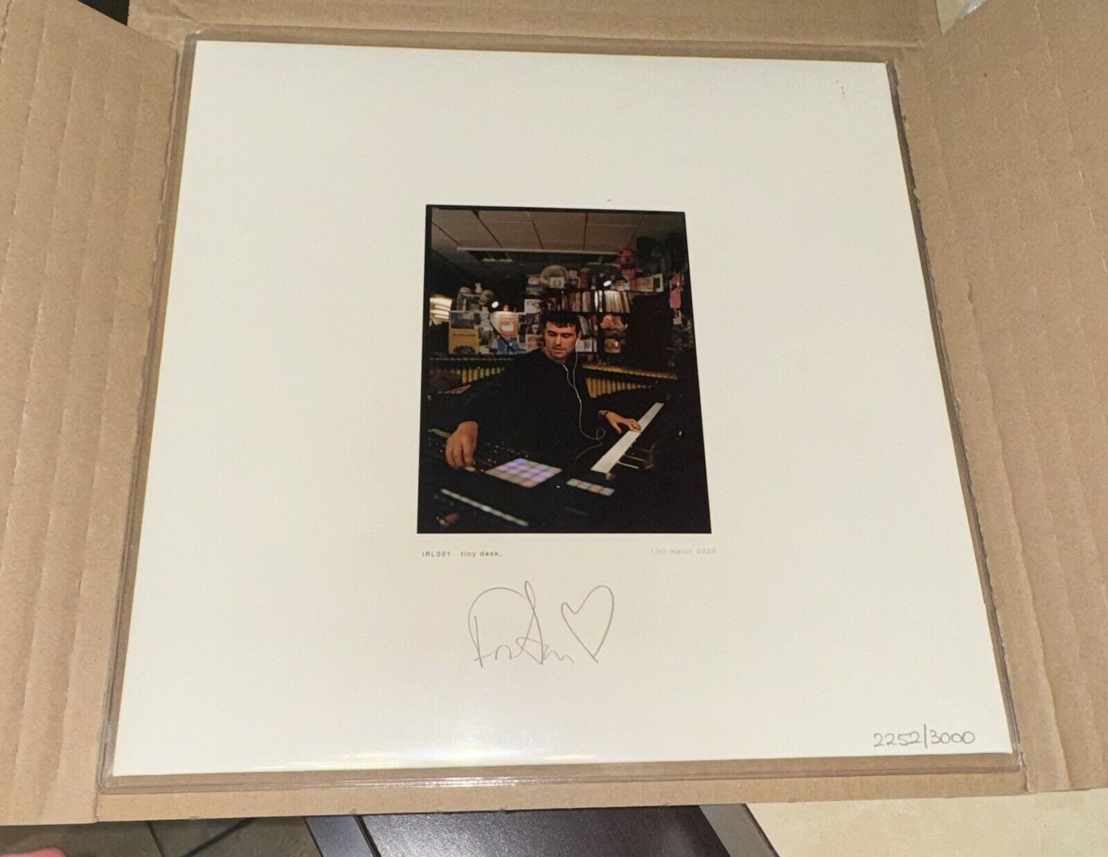 IN HAND Fred Again Tiny Desk Vinyl Hand SIGNED and NUMBERED LE3000 SEALED