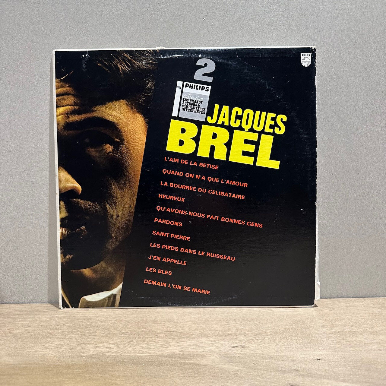 Jacques Brel - No. 2 - Les Grands Auteurs & Compositeurs Interprètes - Vinyl LP