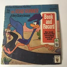 Vintage Road Runner Very Scary Lesson Record 45 RPM (1977 Peter Pan) Record Only picture