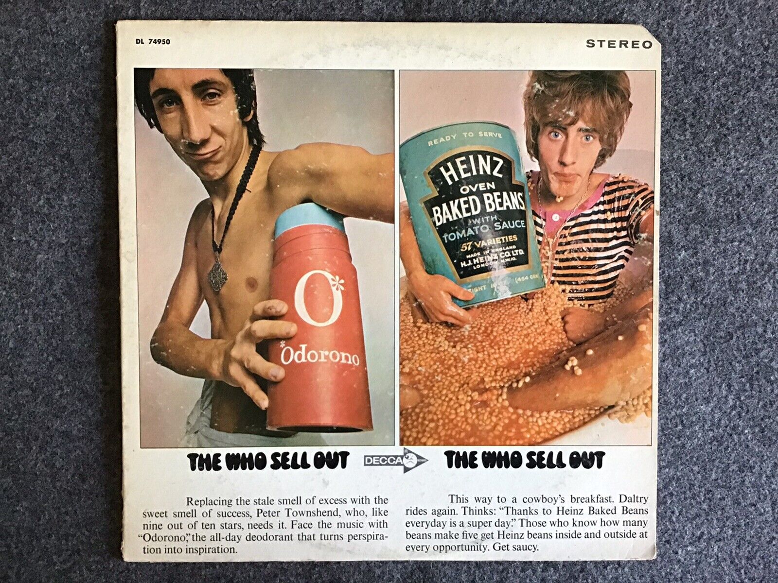 THE WHO LP The Who Sell Out Reissue 1971 Decca DL 74950 VG+/VG